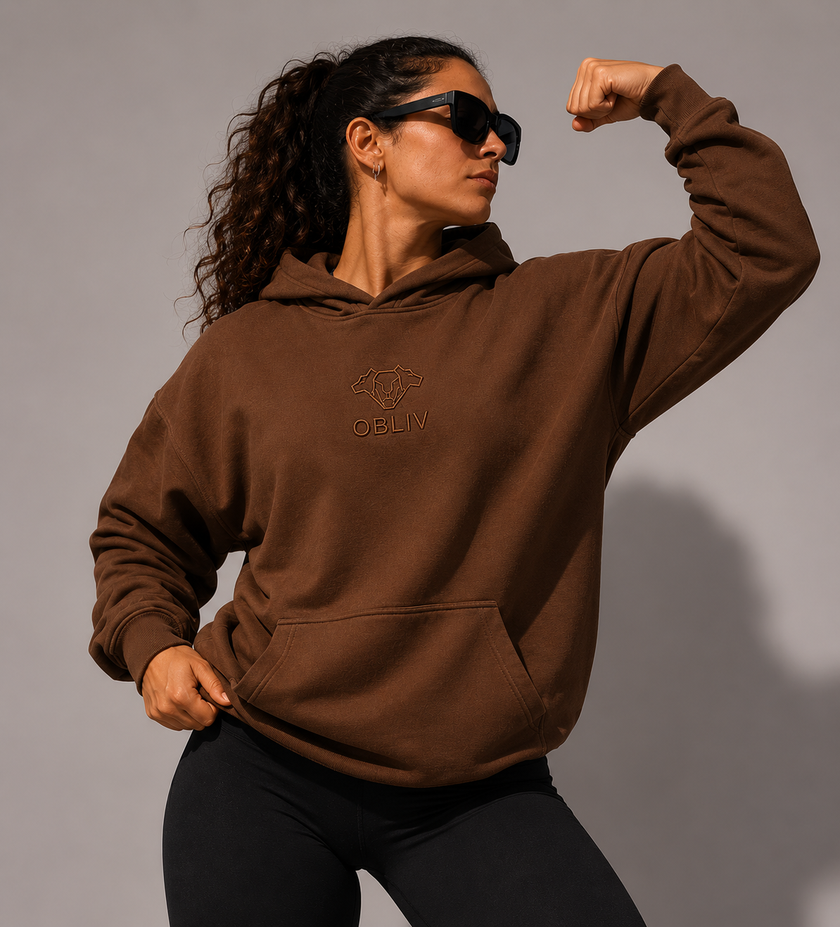 Origins Hoodie Chocolate — Calma Obliv 🍫
