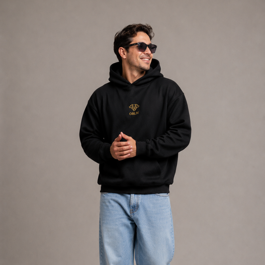 Origins Hoodie Negro — Calma Obliv ⚫️