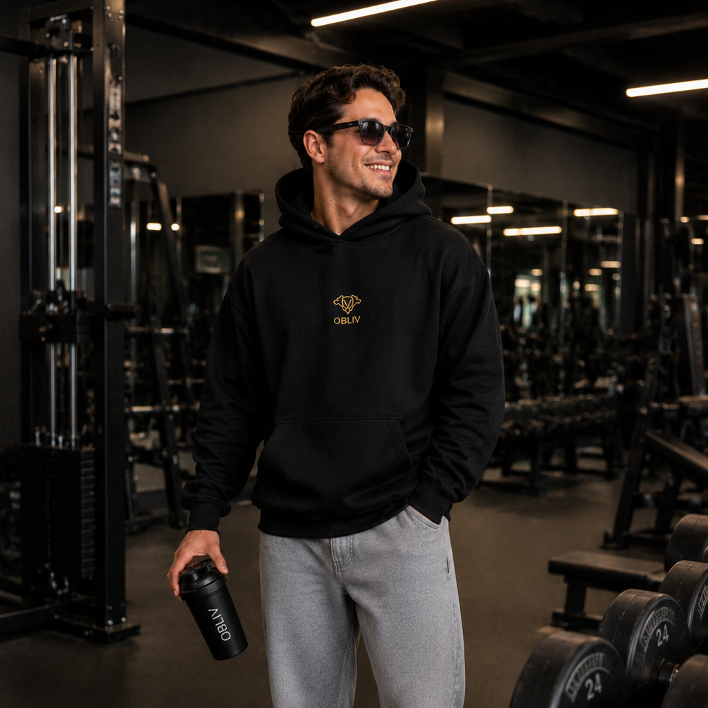 Origins Hoodie Negro — Calma Obliv ⚫️