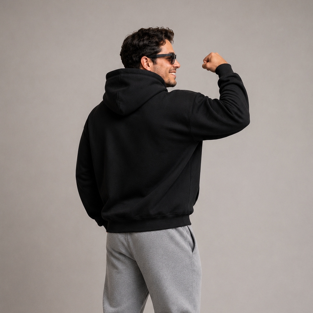 Origins Hoodie Negro — Calma Obliv ⚫️